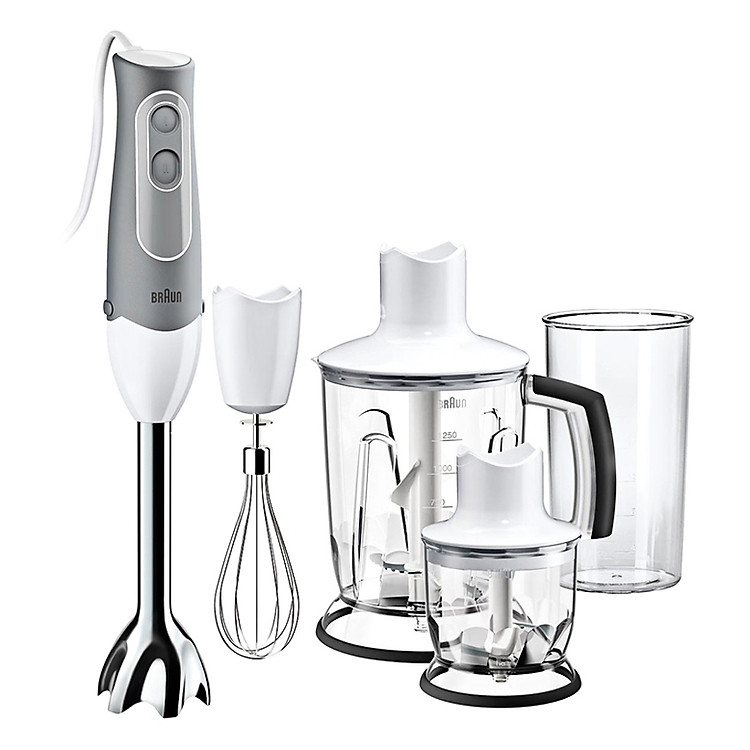 Máy Xay Cầm Tay Braun MQ 545 Aperitive – Trắng xám - Hàng chính hãng