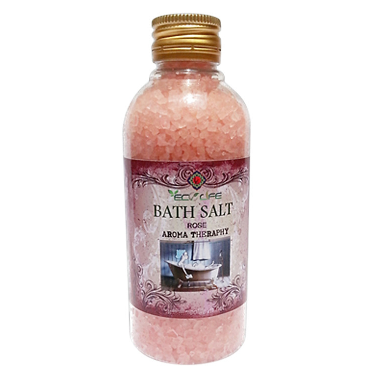 Muối Tắm Thiên Nhiên Hoa Hồng Ecolife