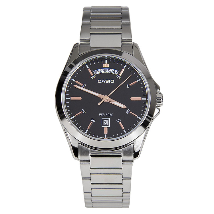 Đồng Hồ Nam Dây Kim Loại Casio MTP-1370D-1A2VDF (38mm) - Bạc