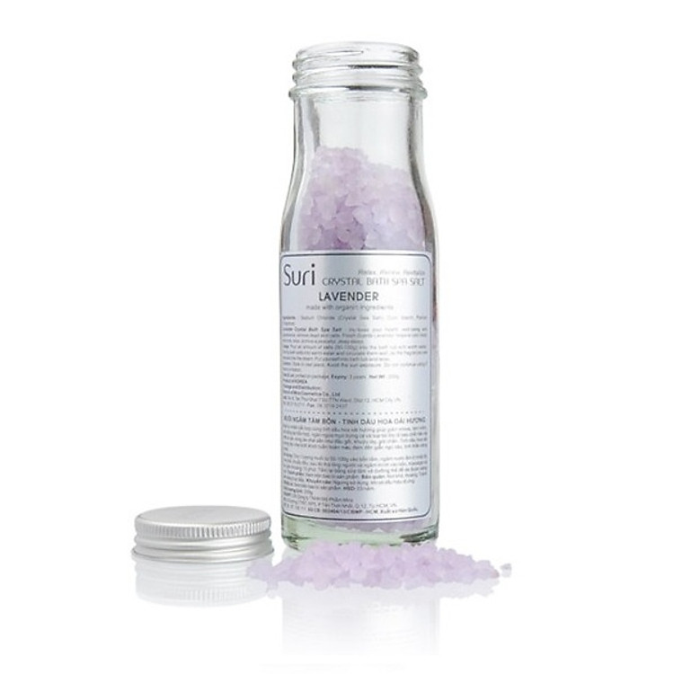 Muối Ngâm Bồn Mira Tinh Dầu Lavender Suri Crystal Bath Spa Salt - A530