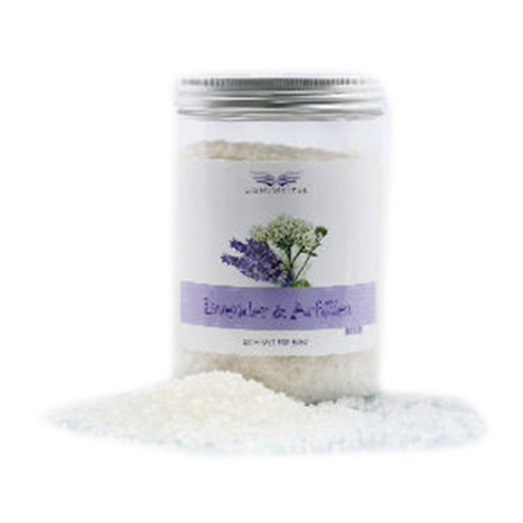 Muối Tắm Khoáng Với Chiết Xuất Thảo Mộc - Oải Hương - Lignum Vitae Lavender (Hũ 1Kg)