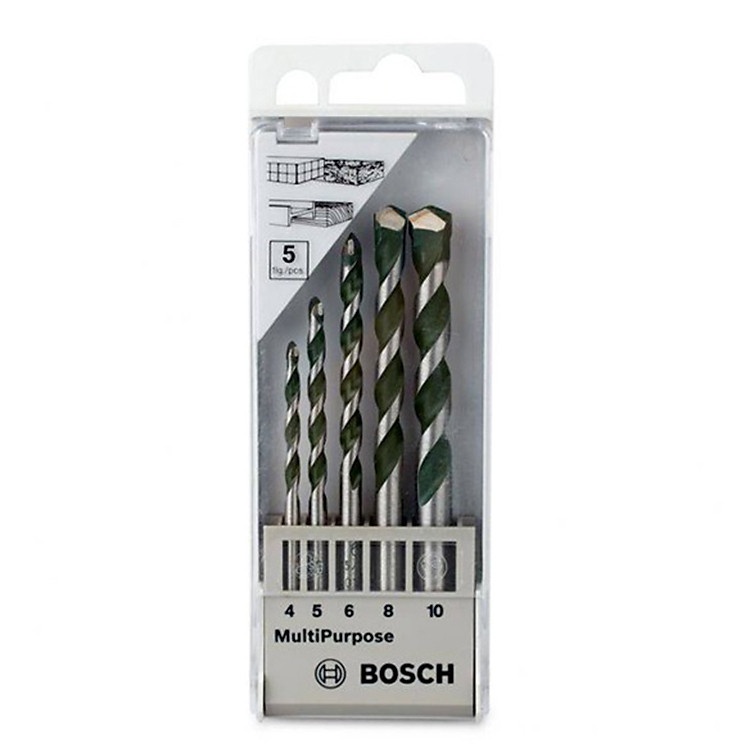 Bộ 5 Mũi Khoan Đa Dụng Bosch 4,5,6,8,10