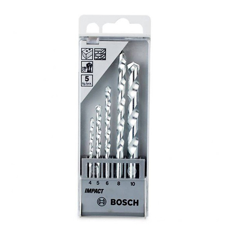 Bộ 5 Mũi Khoan Tường Bosch (4/5/6/8/10 mm)