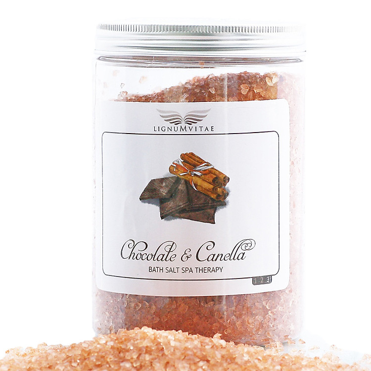 Muối Tắm Khoáng Spa Therapy Socola Nóng & Quế Lignum Vitae Hot Chocolate&Canella (Hũ 1Kg)