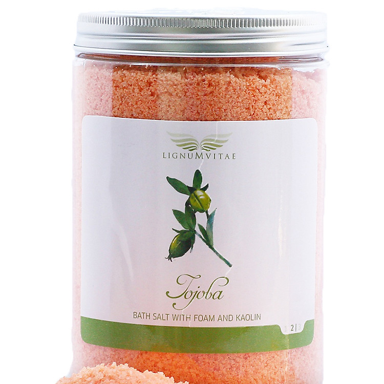 Muối Tắm Khoáng Tạo Bọt Và Kaolin Chiết Xuất Jojoba - Lignum Vitae Jojoba (Hũ 1Kg)