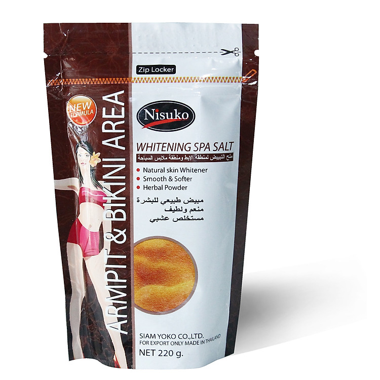 Muối Spa Trắng Da Vùng Thâm Thảo Dược NISUKO - 220g
