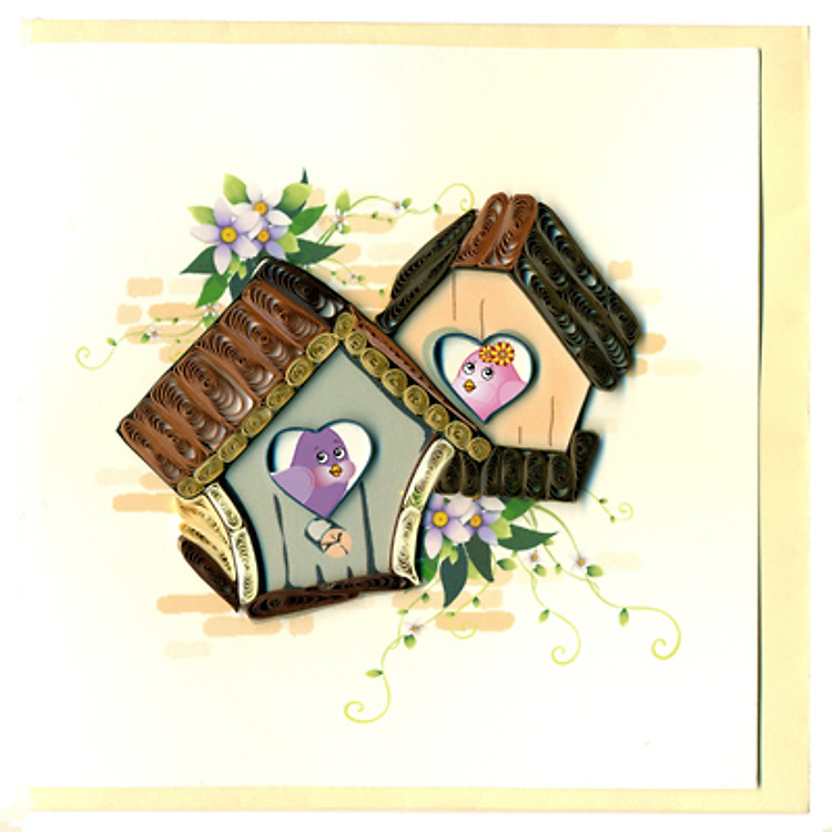 Thiệp Giấy Xoắn Việt Net - Love Valentine - My House