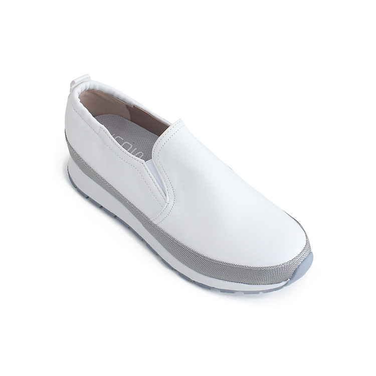 Giày Slip On Nữ MUST Korea N03 - W - Trắng