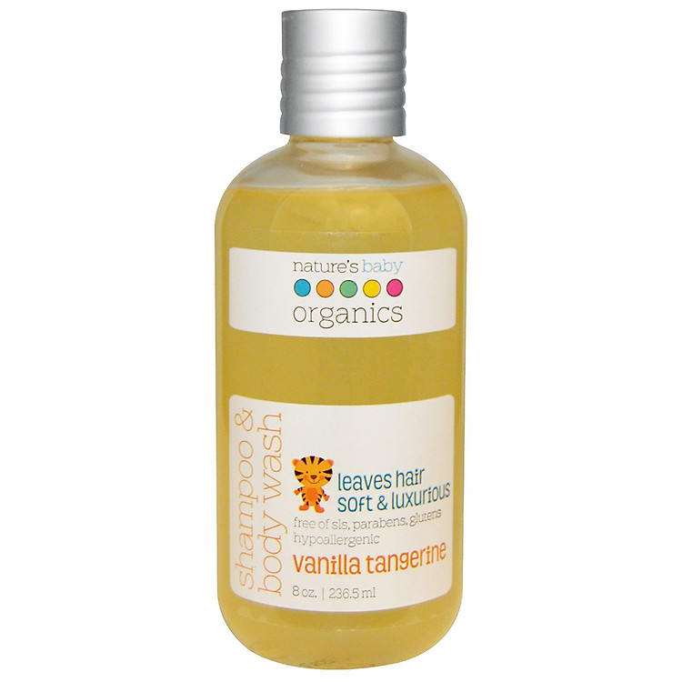 Dầu Gội Và Sữa Tắm Cho Trẻ Em Chiết Xuất Từ Quýt Nature's Baby (236ml)