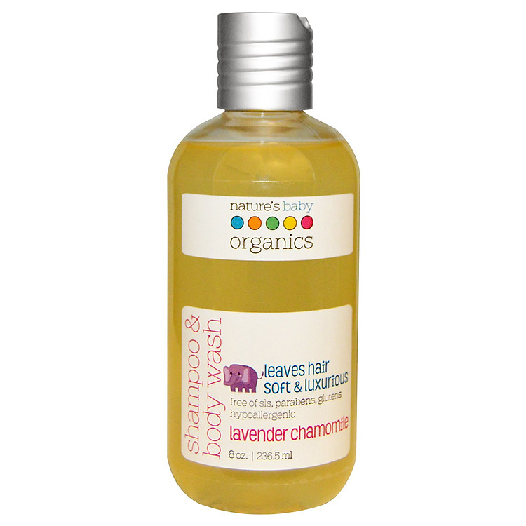 Dầu Gội Và Sữa Tắm Cho Trẻ Em Chiết Xuất Hoa Oải Hương Nature's Baby (236ml)