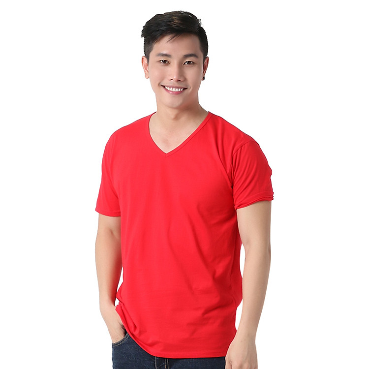 Áo Thun Cổ Tim Nam MihaFashion NaTi-D- Đỏ