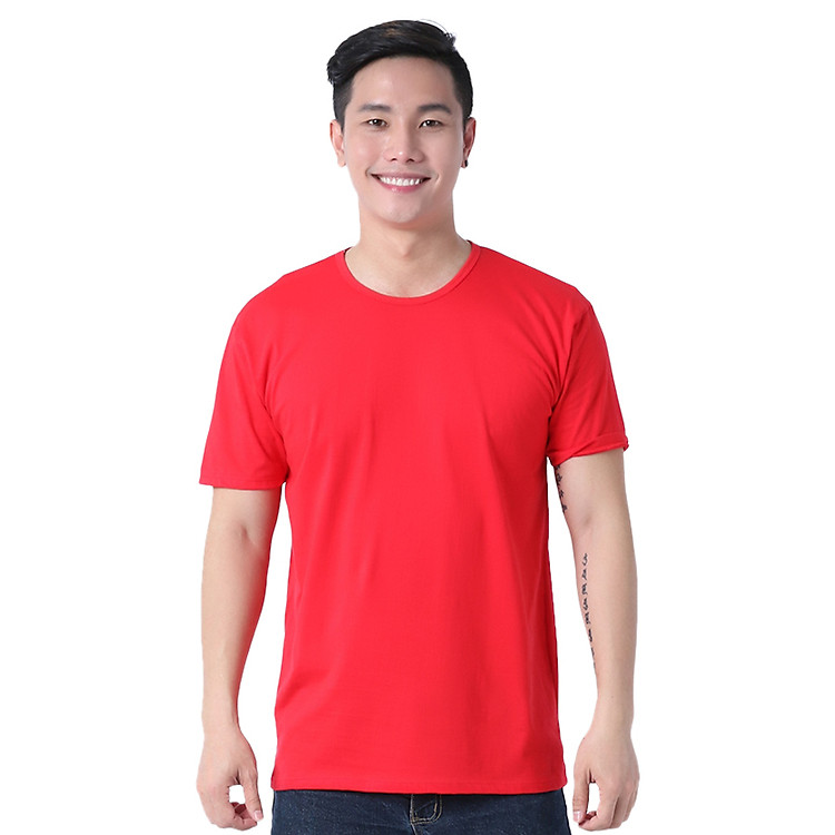 Áo Thun Cổ Tròn Nam MihaFashion NaTron-D - Đỏ