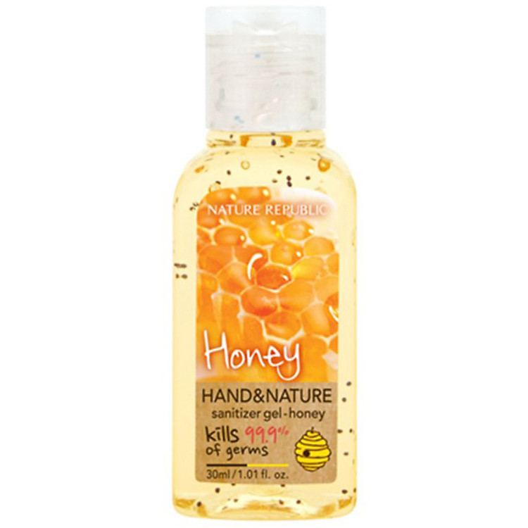 Gel Rửa Tay Khô Mật Ong Nature Republic Hand & Nature Sanitizer Gel-Honey (30ml)