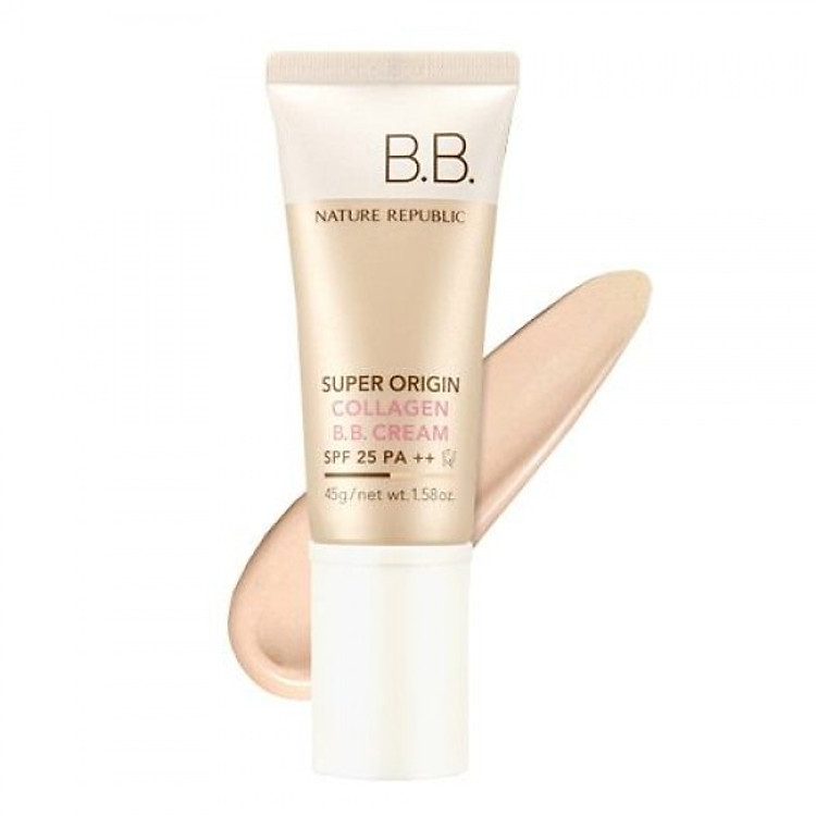 Kem Nền Nature Republic Nature Origin Collagen Bb Cream Original Spf25 Pa++ (45g)