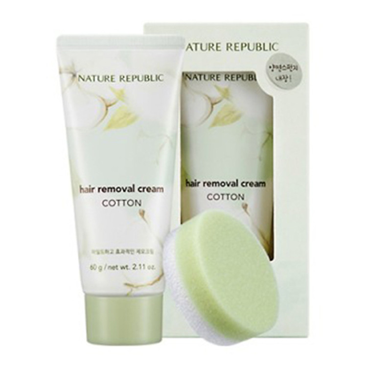 Kem Tẩy Lông Toàn Thân Nature Republic Cotton Hair Removal Cream (60g)