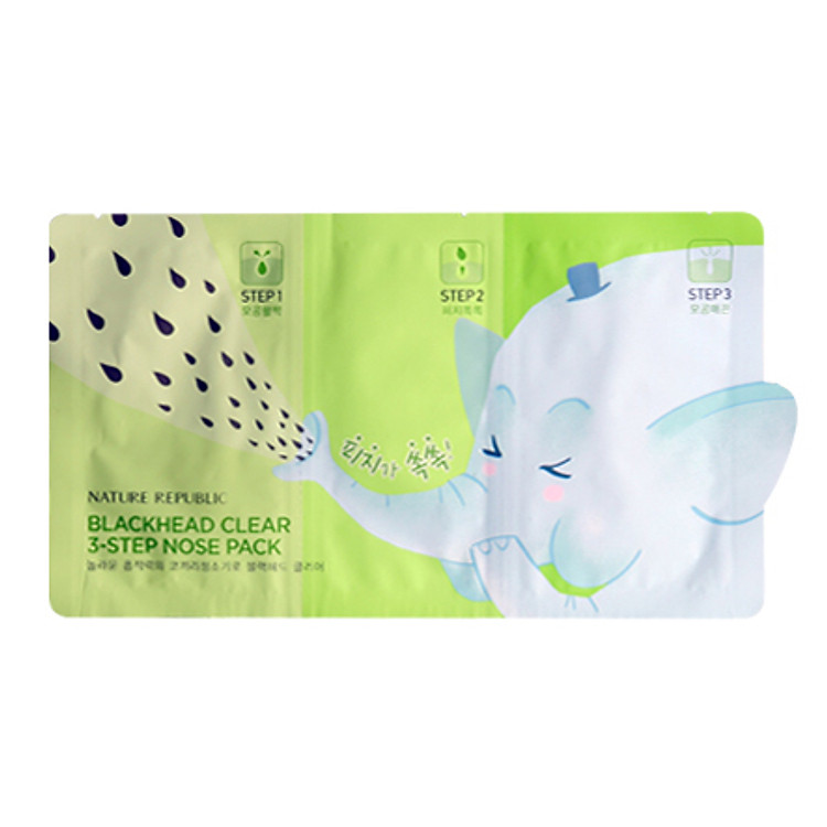 Miếng Lột Mụn Mũi Nature Republic Blackhead Clear 3-Step Nose Pack