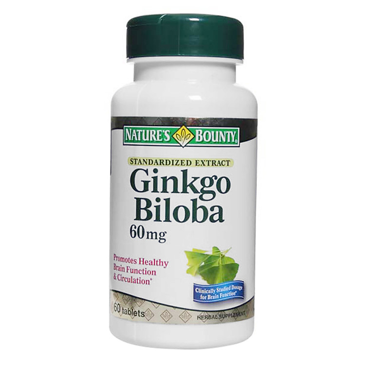 Thực Phẩm Chức Năng Hỗ Trợ Bảo Vệ Tế Bào Thần Kinh Nature’s Bounty Ginkgo Biloba 60mg (60 Viên)