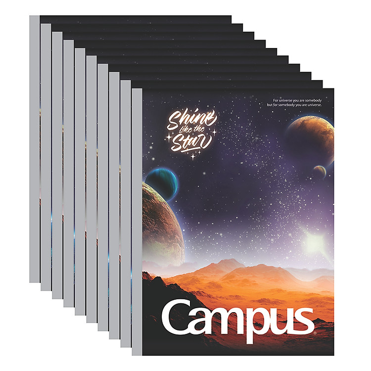 Lốc 10 Cuốn Tập 4 Ô Ly Campus A5 (96 Trang)