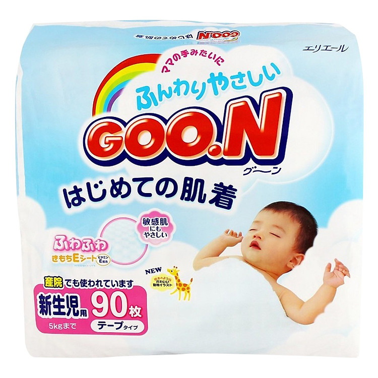 Tã Dán Goo.n Nội Địa New Born Gói Cực Đại NB90 (90 Miếng)