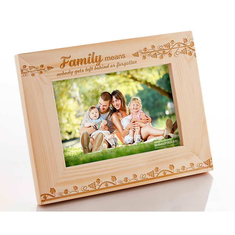 Khung Hình Khắc Laser Gia Đình (13x18cm) - Mẫu 01