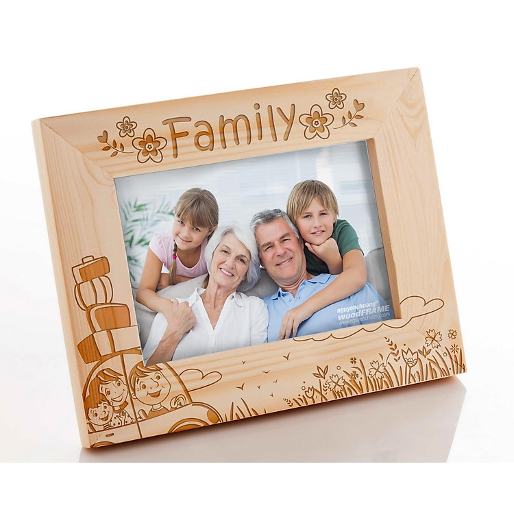 Khung Hình Khắc Laser Gia Đình (13x18cm) - Mẫu 07
