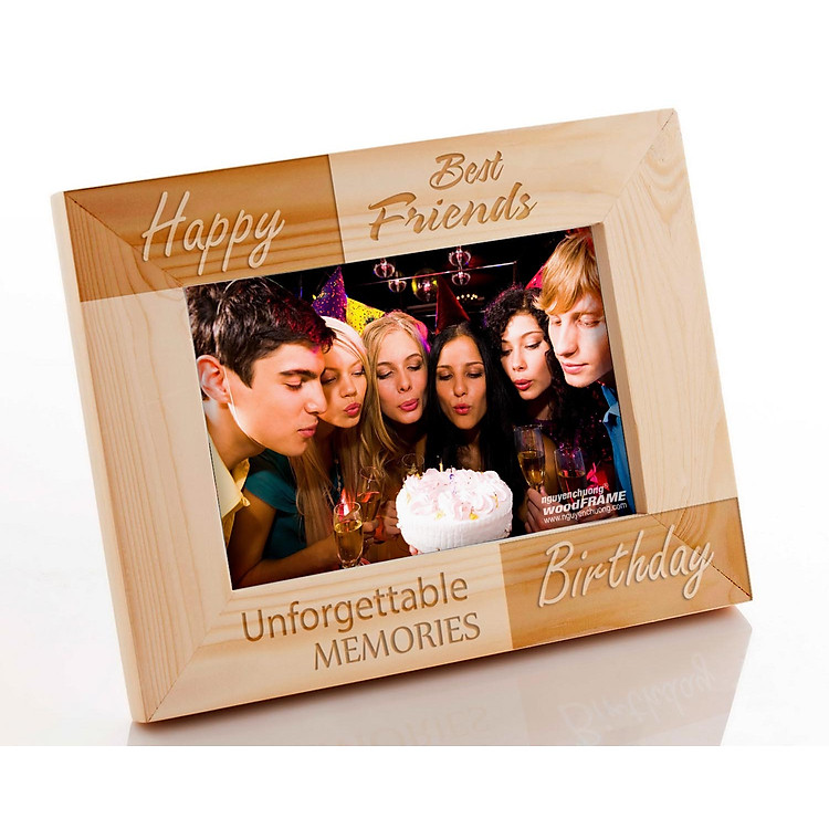 Khung Hình Khắc Laser Sinh Nhật (13x18cm) - Mẫu 02