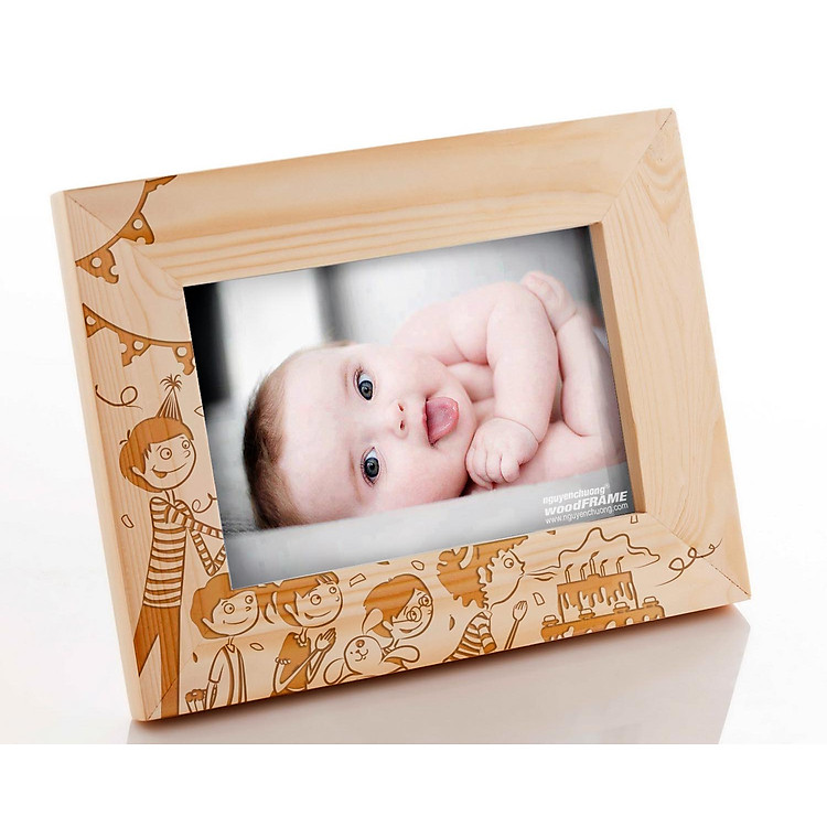 Khung Hình Khắc Laser Sinh Nhật (13x18cm) - Mẫu 07