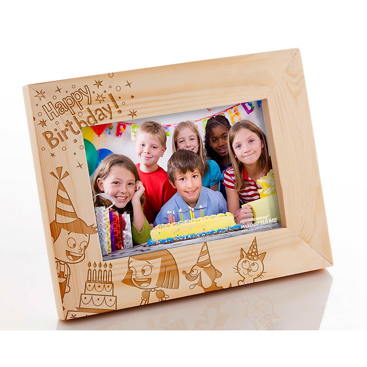 Khung Hình Khắc Laser Sinh Nhật (13x18cm) - Mẫu 11