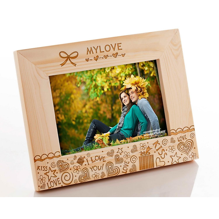 Khung Hình Khắc Laser Tình Yêu (13x18cm) - Mẫu 05