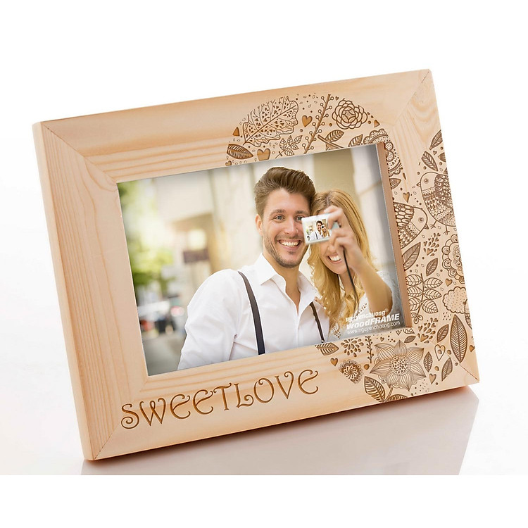 Khung Hình Khắc Laser Tình Yêu (13x18cm) - Mẫu 12