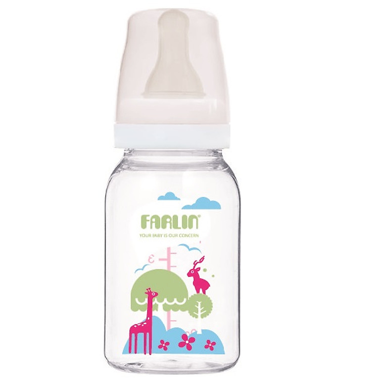 Bình Sữa Farlin Vô Trùng NF-868 và Phụ Kiện Bình G-1- 120ml
