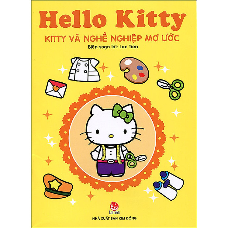 Sách Hello Kitty Dán Hình - Kitty Và Nghề Nghiệp Mơ Ước