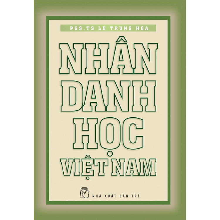 Sách Nhân Danh Học Việt Nam