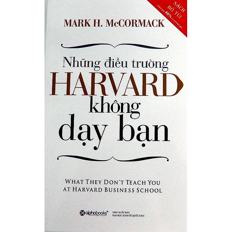 Những Điều Trường Harvard Không Dạy Bạn - Sách bỏ túi (Edition 2)