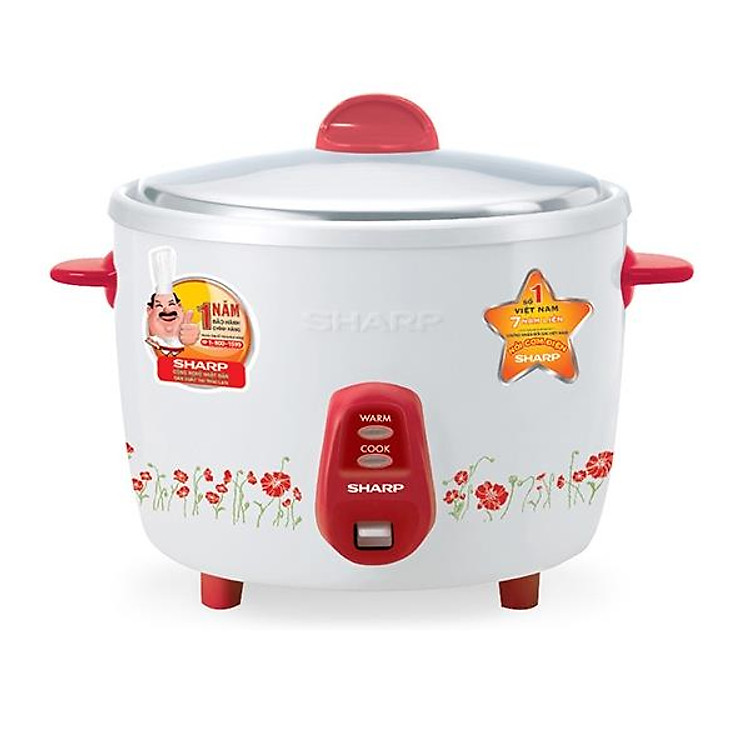 Nồi Cơm Điện Nắp Rời Sharp KSH-206V - Hàng chính hãng