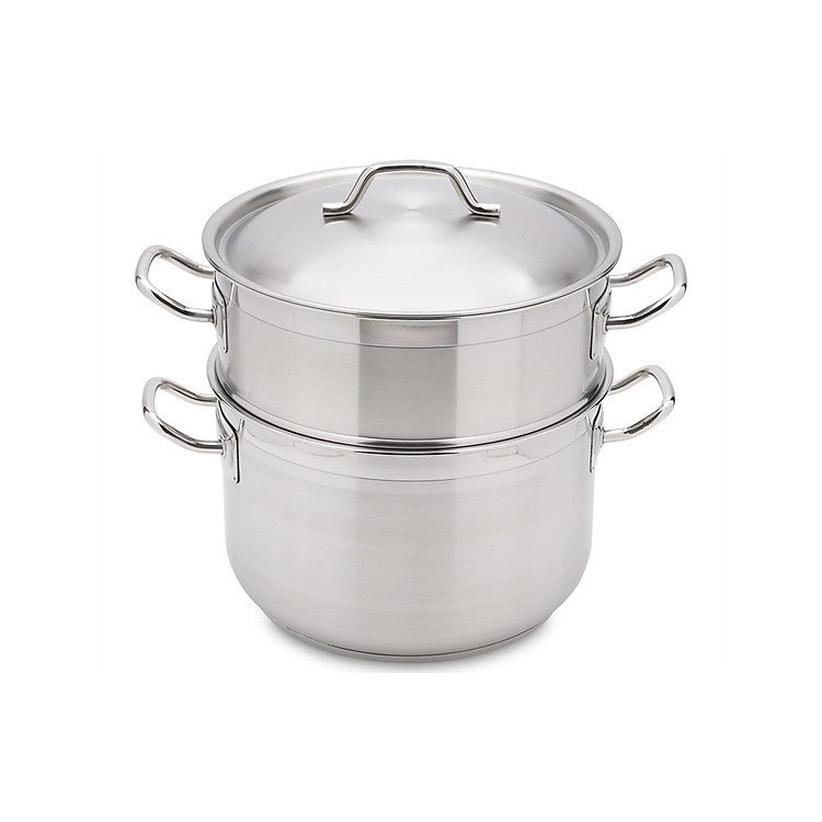 Bộ 2 Nồi Xửng 3 Đáy Nắp Inox Fivestar ST30-3D 30cm