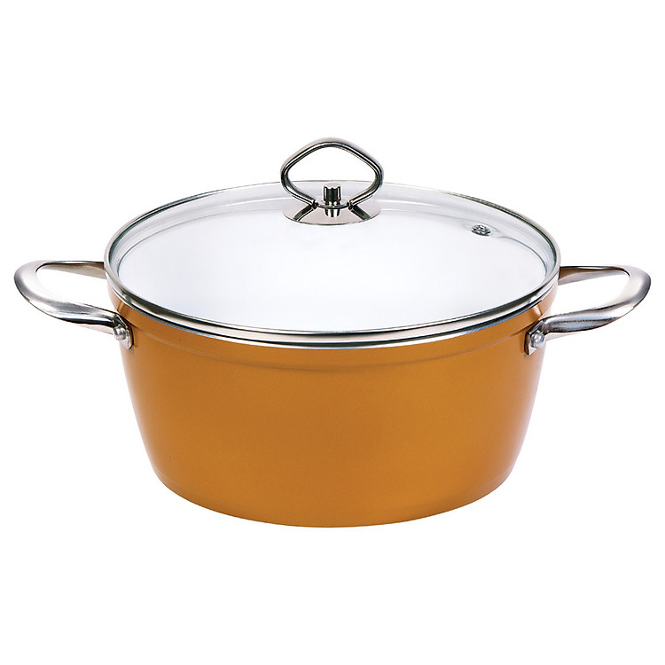 Nồi Ceramic Cao Cấp Honey’S HO-AP2C181 - Vàng - 18 cm
