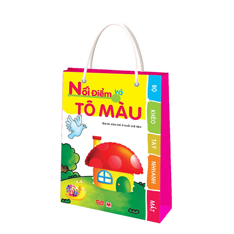 Sách Bộ Túi Khéo Tay Nhanh Mắt - Nối Điểm Và Tô Màu (Dành Cho Trẻ 2 Tuổi Trở Lên)