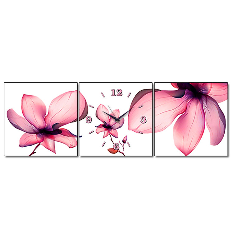 Tranh Đồng Hồ Suemall NT131131 - Hoa Sen Canvas