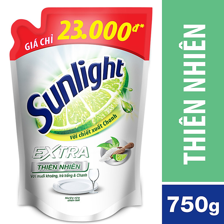 Nước Rửa Chén Sunlight Thiên Nhiên Dạng Túi (750g)