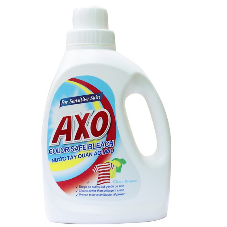Nước Tẩy Quần Áo Màu Axo Trắng Hương Thanh Khiết Dành Cho Da Nhạy Cảm Chai 800ml
