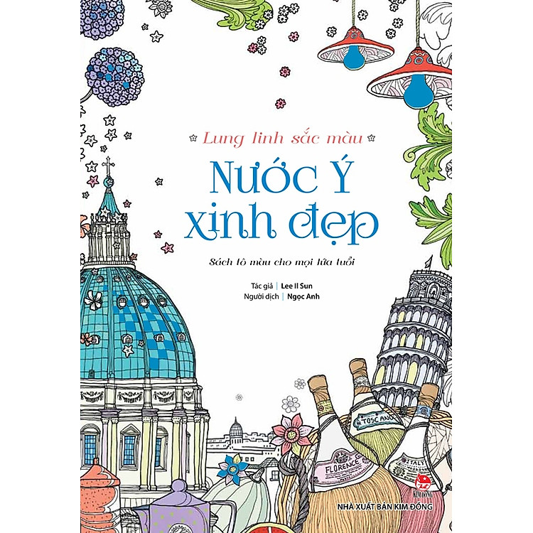 Lung Linh Sắc Màu - Nước Ý Xinh Đẹp (Sách Tô Màu)