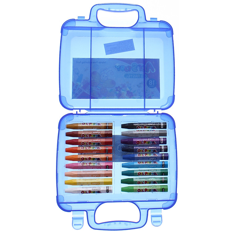 Hộp Sáp Dầu Crown 18 Màu OP-1800 - Xanh