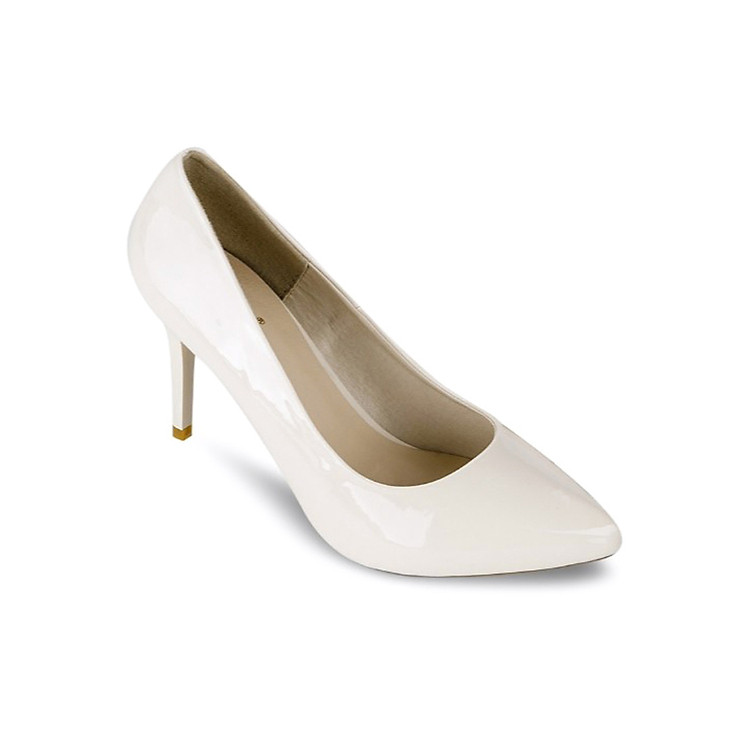 Giày Cao Gót 7cm Bít Mũi Up & Go P07-461-CRE - Kem