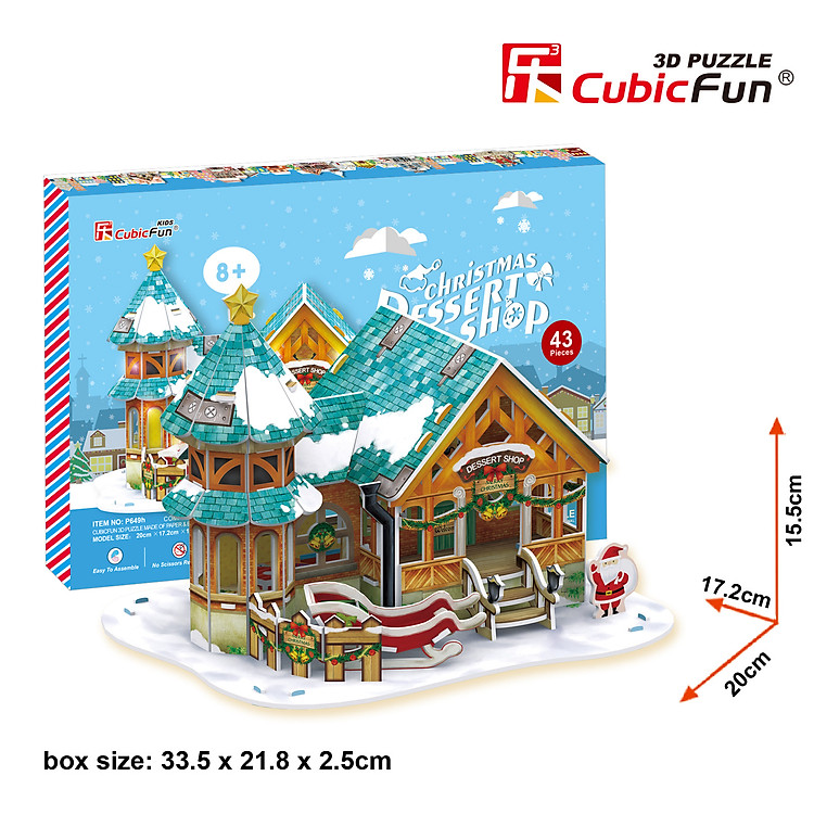Bộ Lắp Ghép CubicFun Christmas Dessert Shop P649h