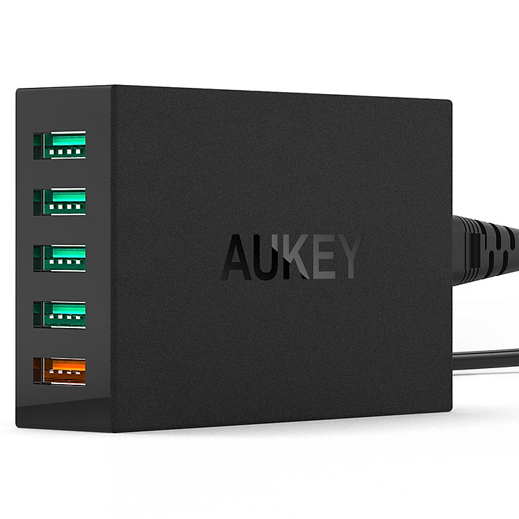 Adapter AuKey PA-T1 - 14015101 - 5 Cổng USB - Hàng Chính Hãng