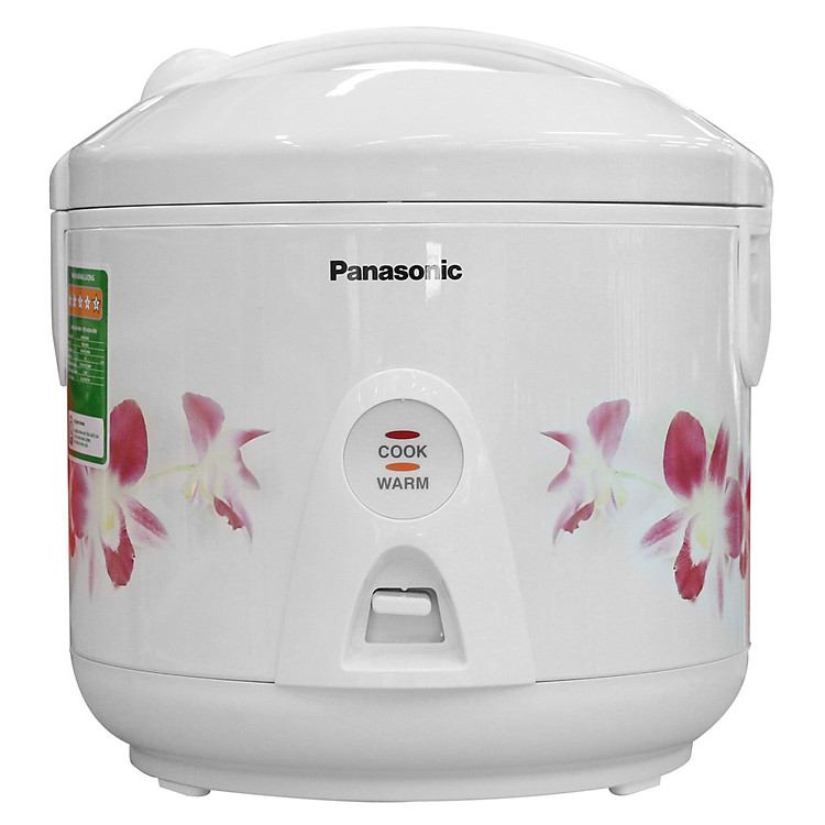 Nồi Cơm Điện Nắp Gài PANC-SR-MEV10HRA - 1L (Trắng Họa Tiết Hoa)