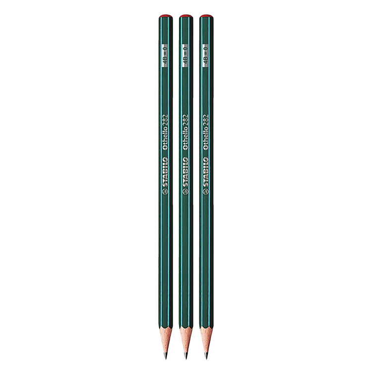 Bút Chì Gỗ 4B Stabilo OTHELLO - PC282-4B (Vỉ 3 Cây)