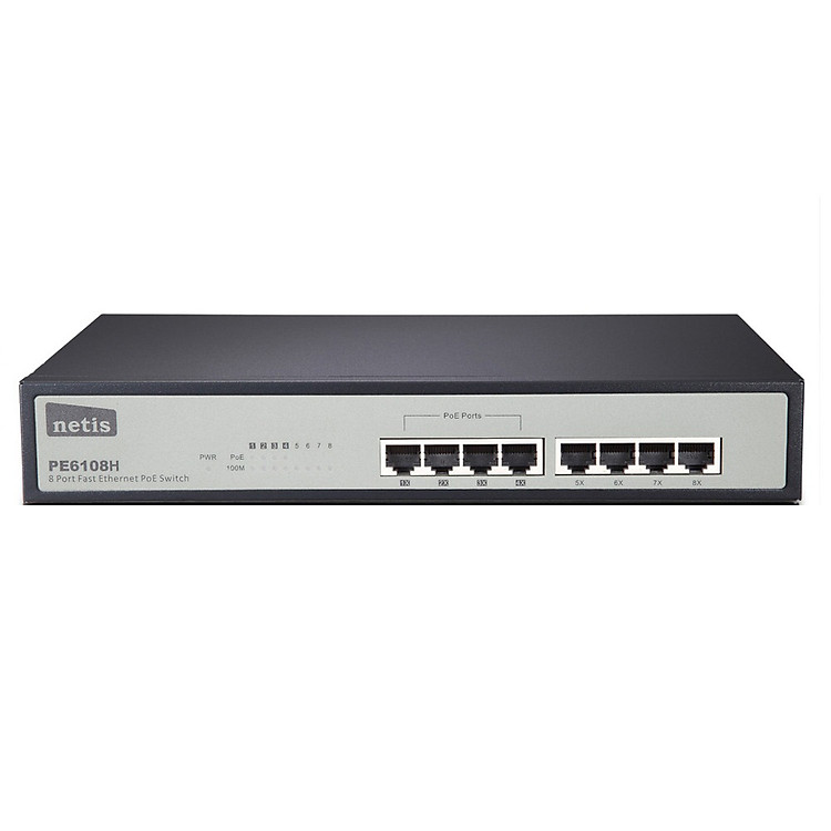 Switch POE Netis PE6108H - 8 -Port - Hàng Chính Hãng