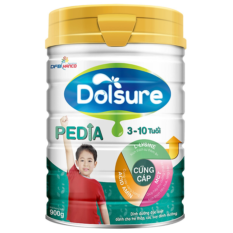 Sữa Công Thức Dolsure Pedia (Dành Cho Bé 3 - 10 Tuổi)